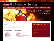 Tablet Screenshot of fireprotectionservices.com.au