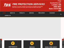 Tablet Screenshot of fireprotectionservices.co.uk