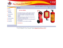 Tablet Screenshot of fireprotectionservices.ie